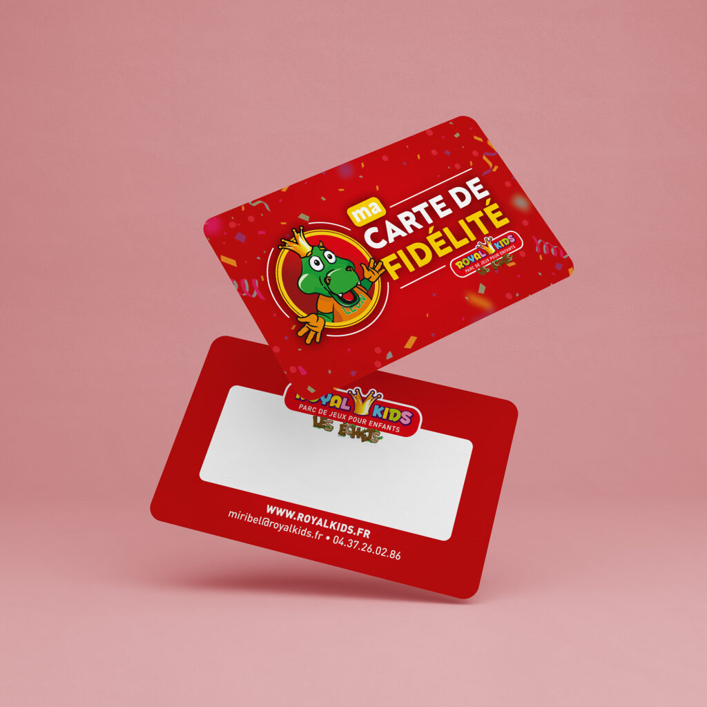 Mise en sitation de la carte de fidélité de Royal Kids Les Echets