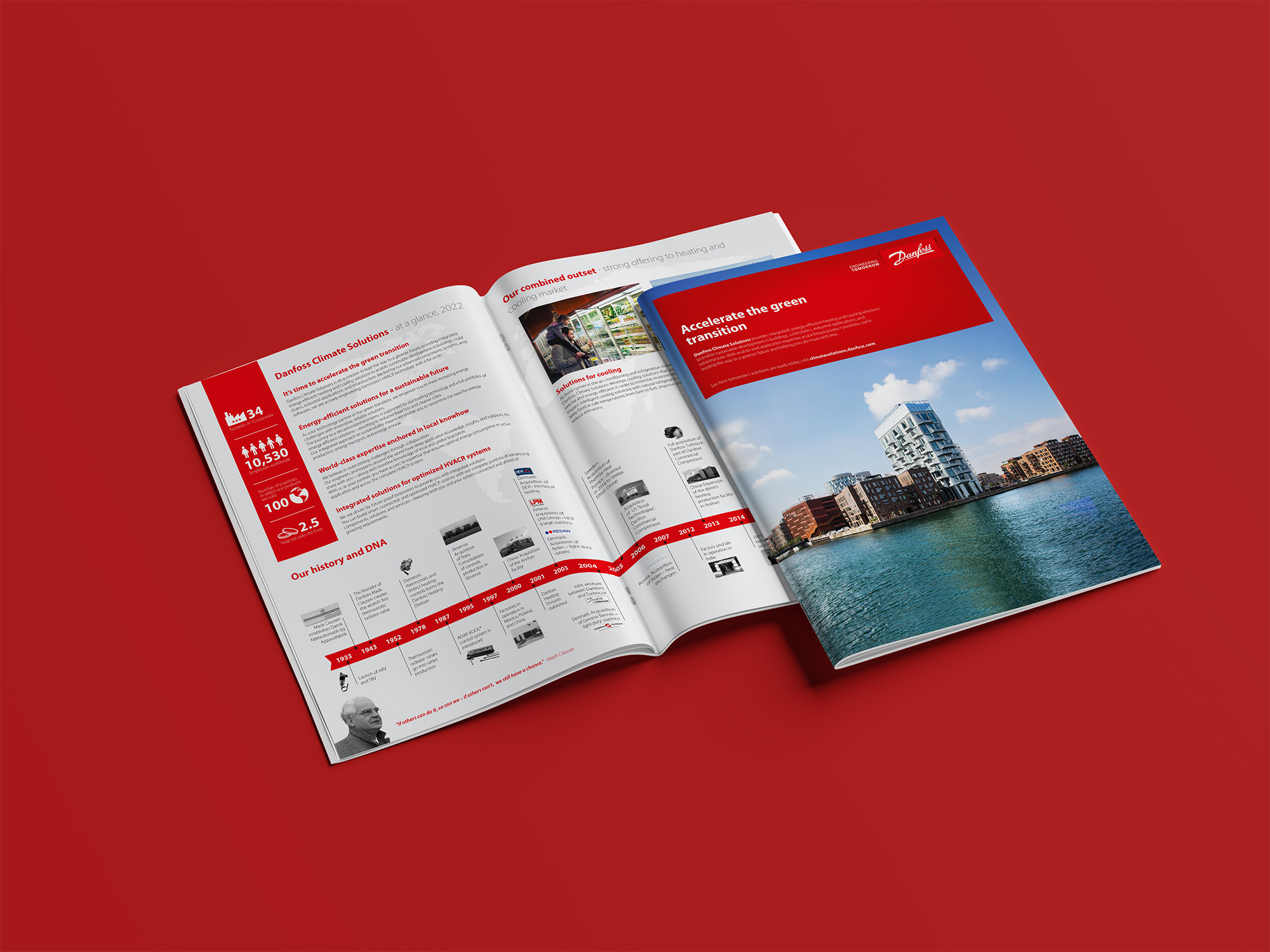 Mise en situation de la brochure A4 Danfoss